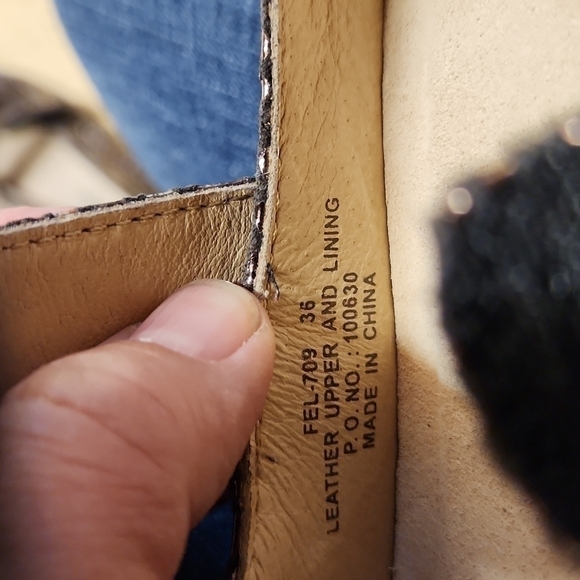 Alegria Feliz Mary Jane women's shows size 36 great condition snakeskin appearan - Picture 5 of 8